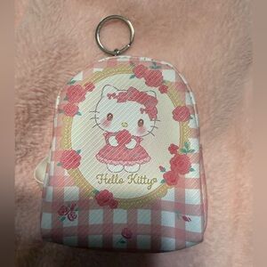🆕 Hello Kitty Pink and White Mini Backpack Keychain